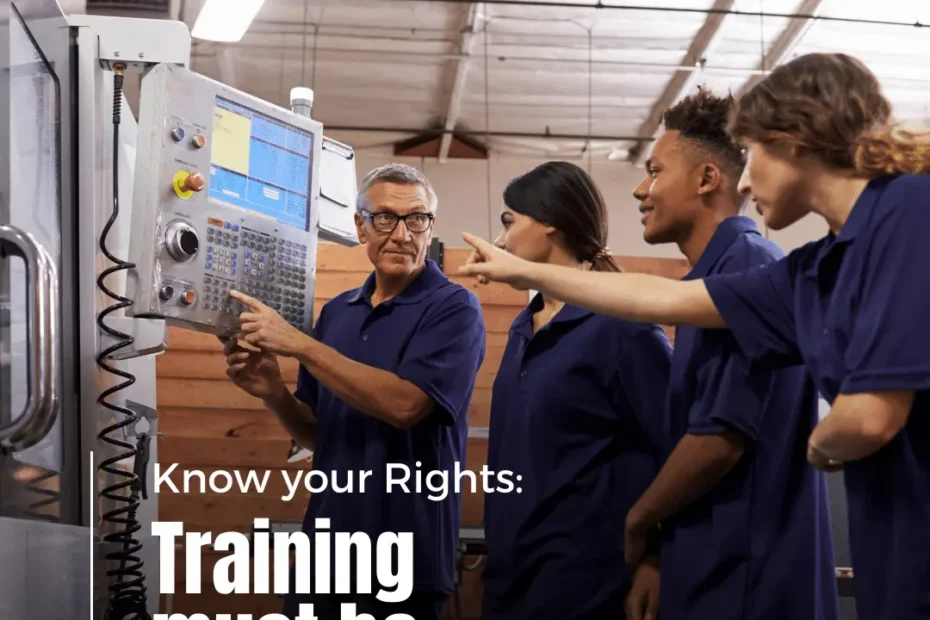 Know your Rights: Training must be paid