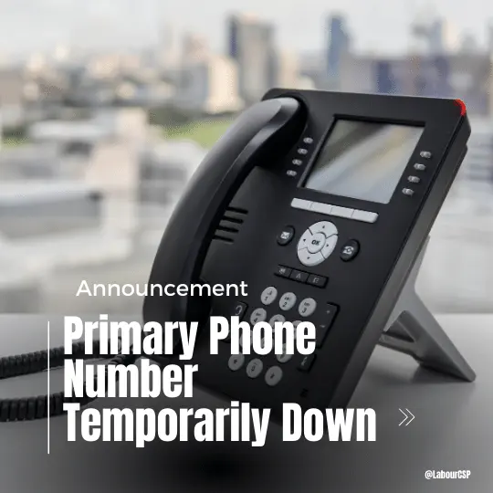 Primary Phone Number Temporarily Down